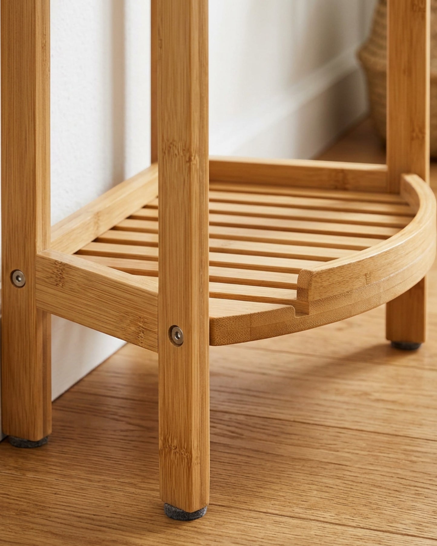 Biont Three-Tier Corner Bamboo Plant Stand 80 cm Natural - Detail view