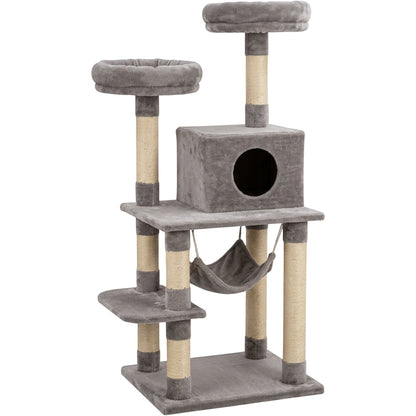 Biont Multi-Level Double-Perch Cat Tree 165 cm Warm Gray - Product view
